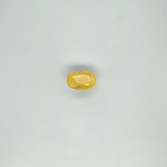 Yellow Sapphire (Pukhraj) 7.41 Ct Certified Yellow Sapphire (Pukhraj) 7.41 Ct Certified